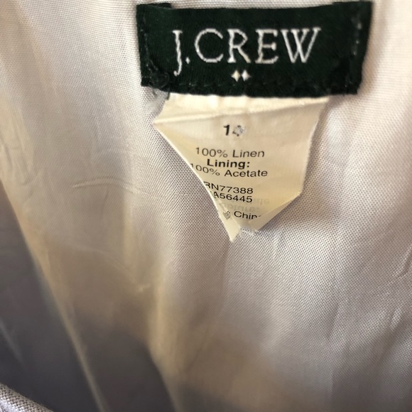 J. Crew Cap Sleeve Linen Dress - Picture 3 of 3